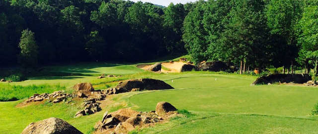 A view from a tee at Tot Hill Farm Golf Club.