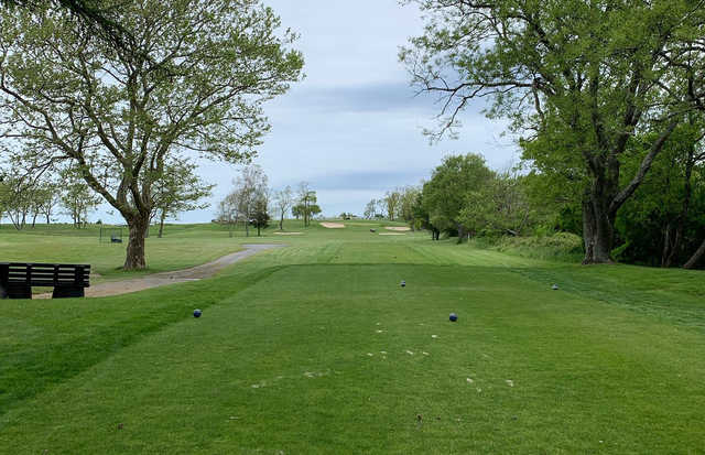 A view from a tee at Island's End Golf & Country Club.