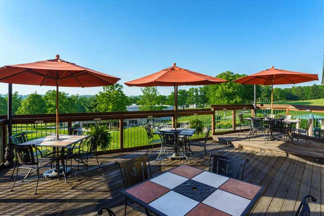 View from the patio at Lakeview Golf Resort & Spa 