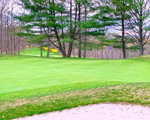 A view of a green at Somers National Golf Club.