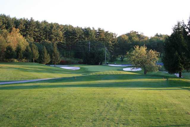 View of the 17th green at Honey Run Golf Club