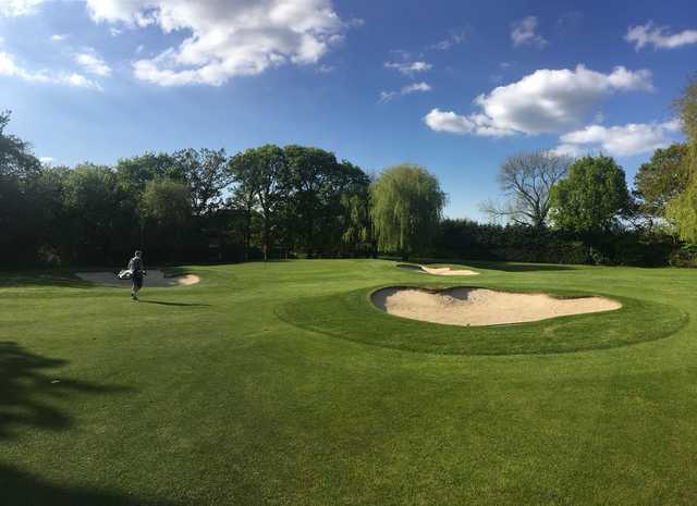 View of the 2nd green at Chigwell Golf Club