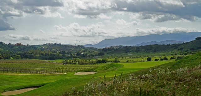 A view of a green at CrossCreek Golf Club.