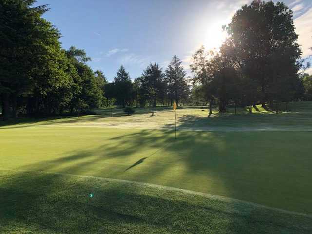 View of a green at Pontardawe Golf Club