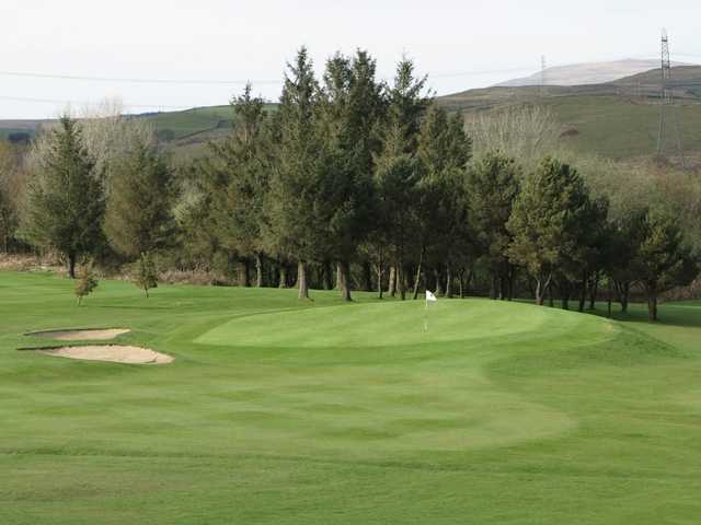 A view of the 14th green at Pontardawe Golf Club.