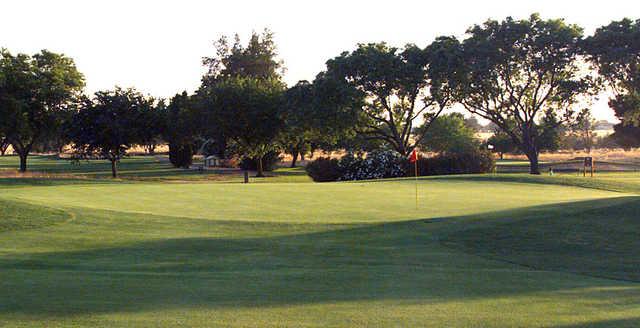 A view of a hole at Mather Golf Course.