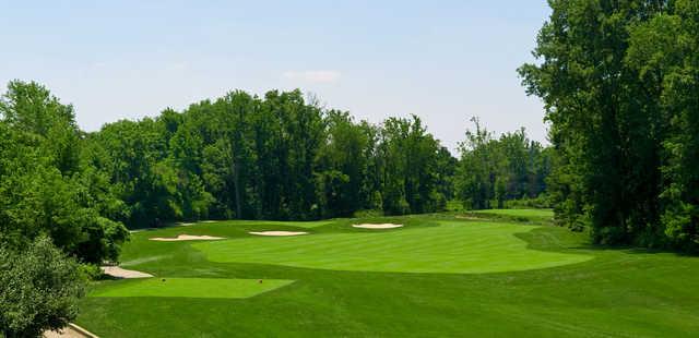 A view of a red tee from White Clay Creek Country Club at Delaware Park.