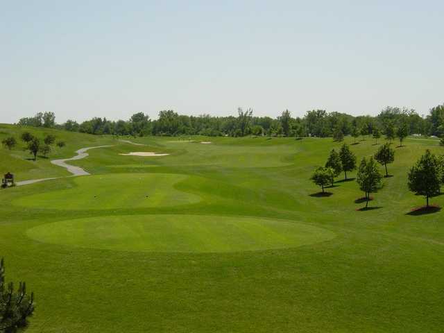 A view of tee #1 at Lakes of Taylor Golf Club.