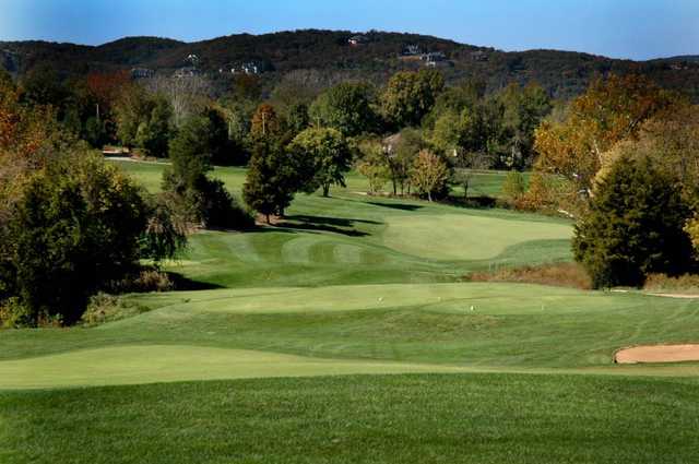 A view of tee #16 at Pevely Farms Golf Club.
