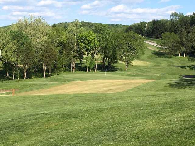A view of the 17th green at Pevely Farms Golf Club.