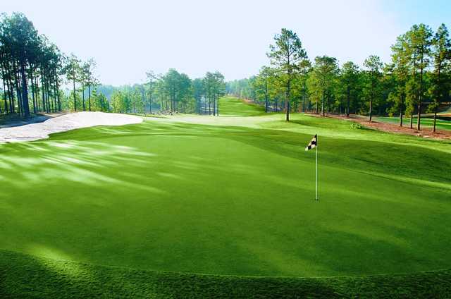 View of a green at Whispering Woods Golf Course