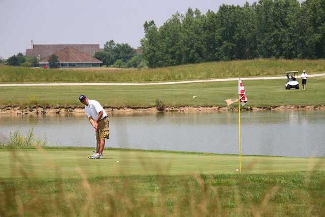 A view of a hole at Maumee Bay State Park Golf Course.