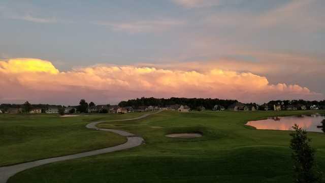 A sunset view from Stone Ridge Golf Club.