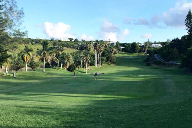 A view of a fairway at Belmont Hills Golf Club.