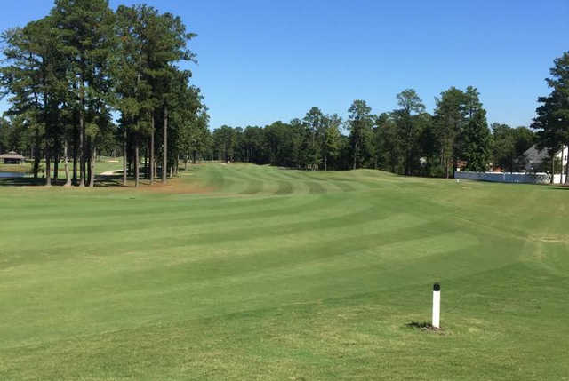 A view of a fairway at Dogwood Trace Golf Course.