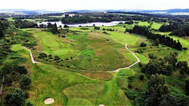 Aerial view from Aboyne Golf Club.