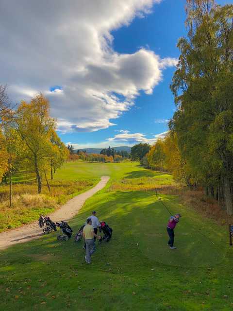View from the 16th teen at Aboyne Golf Club