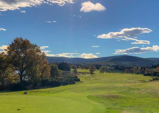 View from the 10th green at Aboyne Golf Club