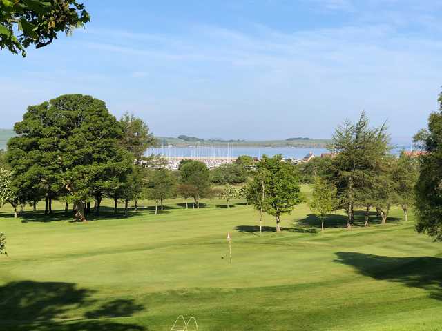 View of the 5th green at Largs Golf Club.