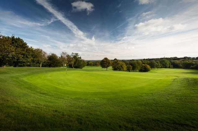 Looking back from a green at Dale Hill Hotel & Golf Club