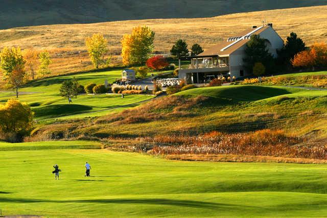 A fall day view from Meadows Golf Club.