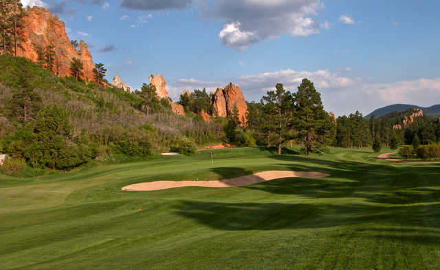 A view of hole #6 at Perry Park Country Club.