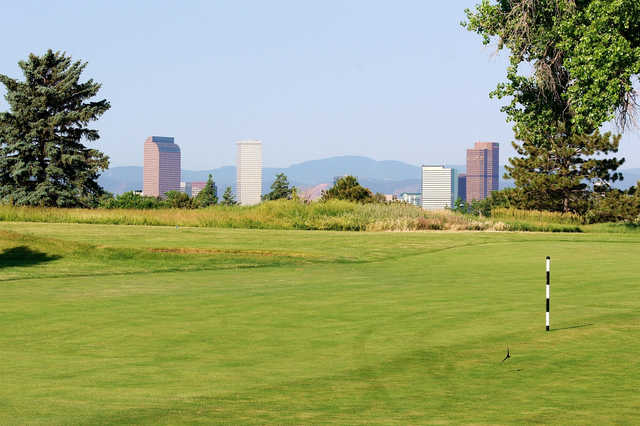A view of a fairway at Park Hill Golf Club.