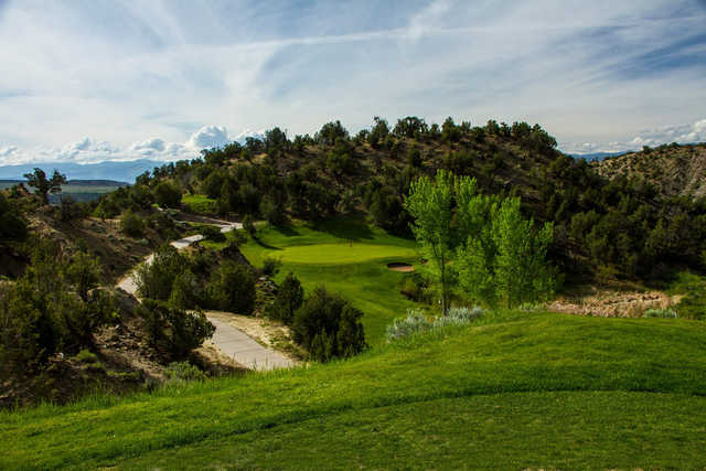 A view from a tee at Rifle Creek Golf Course.