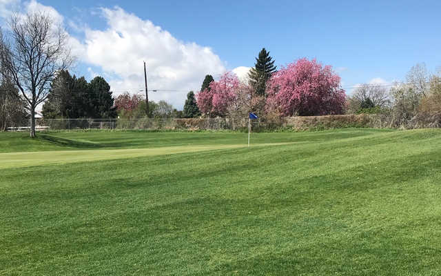 A view of a hole at Broken Tee Englewood.