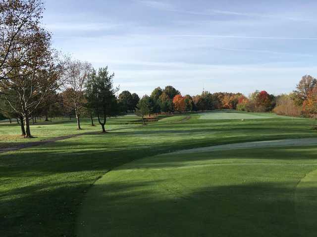 A fall day view from Windmill Lakes Golf Club.