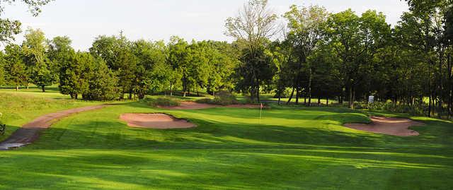 A view of green #12 at Quail Brook Golf Course.