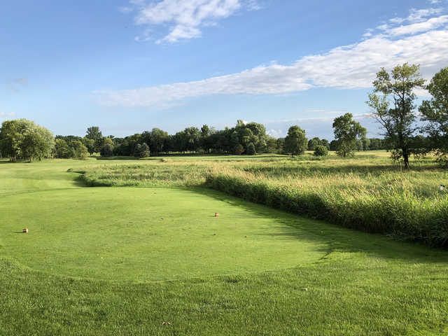 A view of a tee at Montgomery National Golf Club.