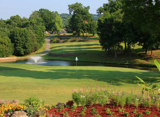 A view of hole #1 at The Pointe Golf Course.