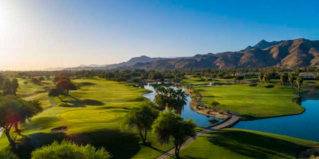 Aerial view from the Resort Course at Tahquitz Creek Golf Resort