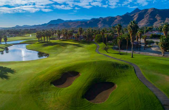 Aerial view from the Resort Course at Tahquitz Creek Golf Resort