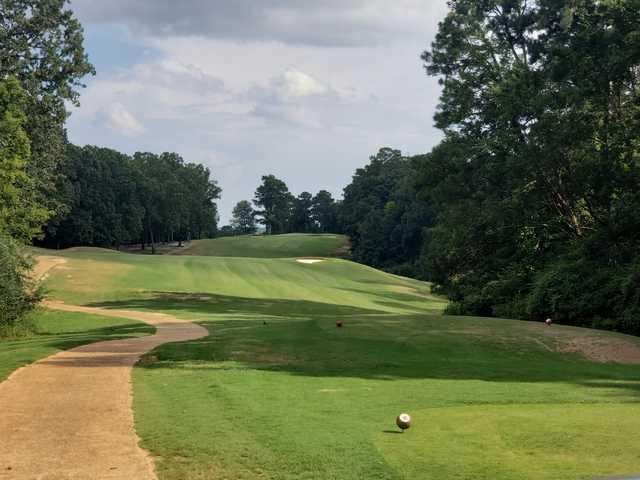 A view from a tee at Lion Hills Golf Course from East Mississippi Community College.