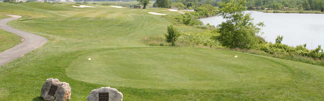A view of a tee at Andrews AFB Golf Course.