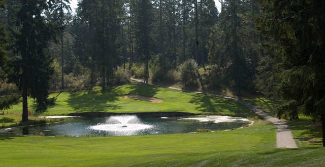 A view of a hole at Eagles Pride Golf Course.
