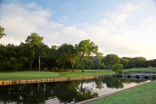 View of a green at Landa Park Municipal Golf Course