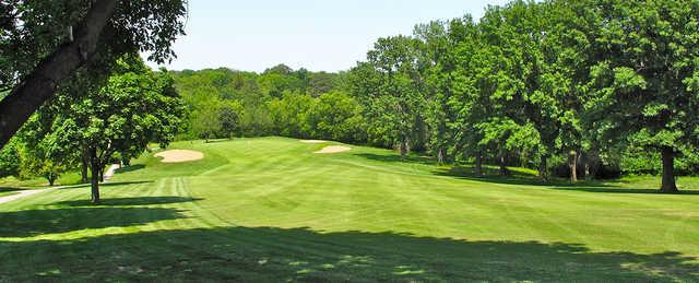 A view from the left side of a fairway at Hillcrest Golf & Country Club.