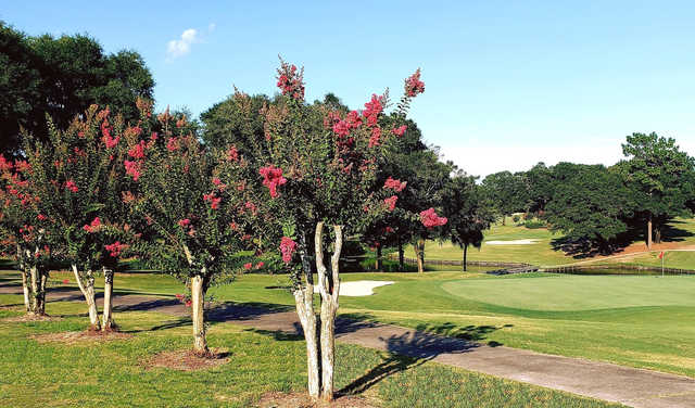 A view of a green at Rocky Bayou Country Club.