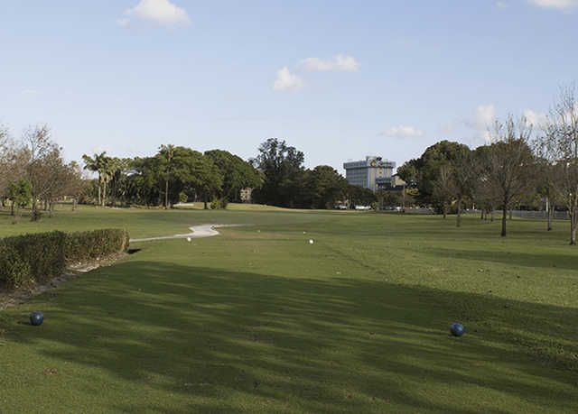 A view from tee #2 at Miami Springs Golf & Country Club.