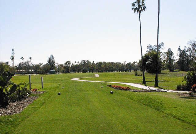 A view from the 18th tee at Miami Springs Golf & Country Club.