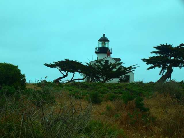 The famous Point Pinos Lighthouse can be seen from every hole on the back nine at Pacific Grove Golf Links.