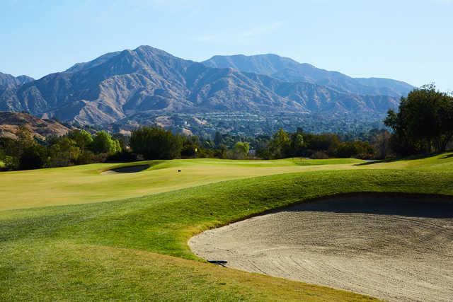 A view of a hole at Angeles National Golf Club.