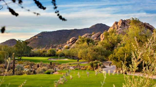 A view of hole #7 from South at Boulders Golf Club & Resort.