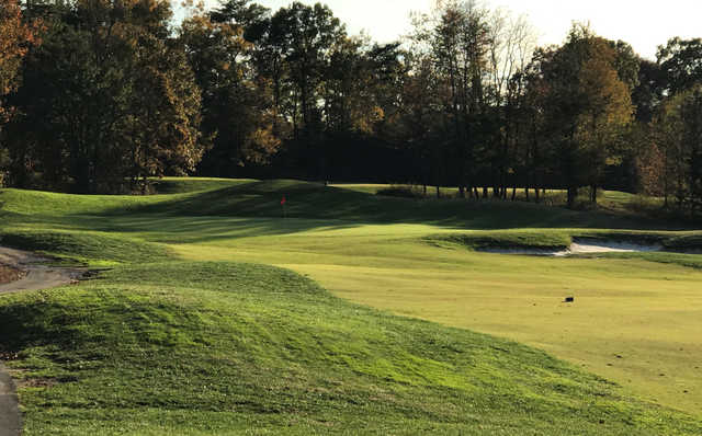 A view of green #1 at South Course from Compass Pointe Golf Club.