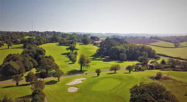 Aerial view of the 13th , 14th and 15th holes at The Mackintosh Course
