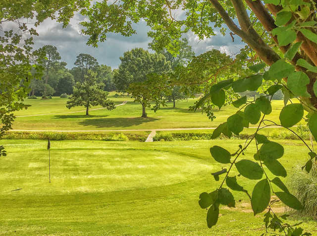 A view of the 5th green at Wildcat Golf Course.