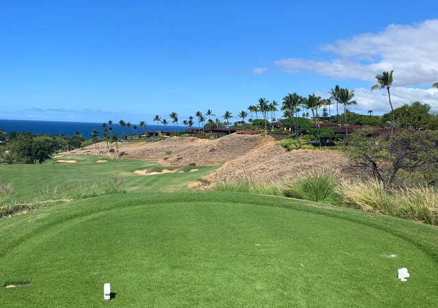 A view from tee #9 at Mauna Kea Golf Course.